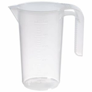 Mērkrūze 0.25L h-12cm ar iedaļām un atvērtu rokturi PP