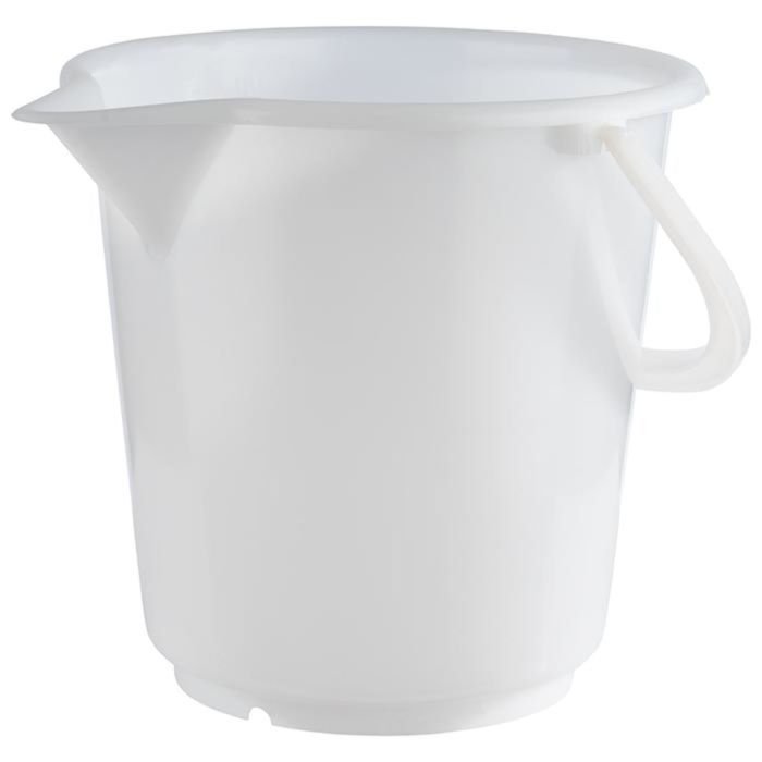 Spainis 17L ø33cm ar iedaļām PE balts