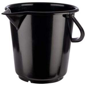 Spainis 17L ø33cm ar iedaļām PE melns VN