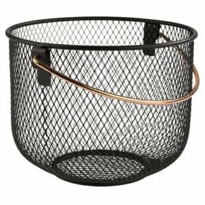 Grozs metāla ar kapara rokturi ø21cm h-16.5cm melns