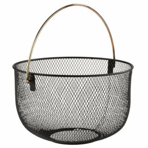 Grozs metāla ar kapara rokturi ø30cm h-19cm melns
