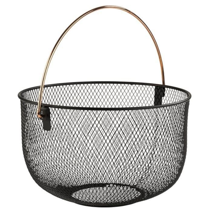 Grozs metāla ar kapara rokturi ø30cm h-19cm melns