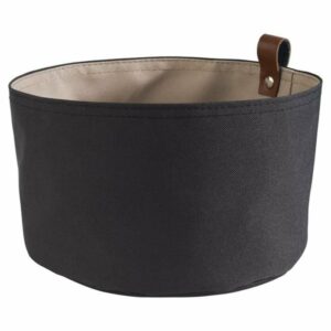Grozs maizei auduma ø20cm h-13.5cm melns