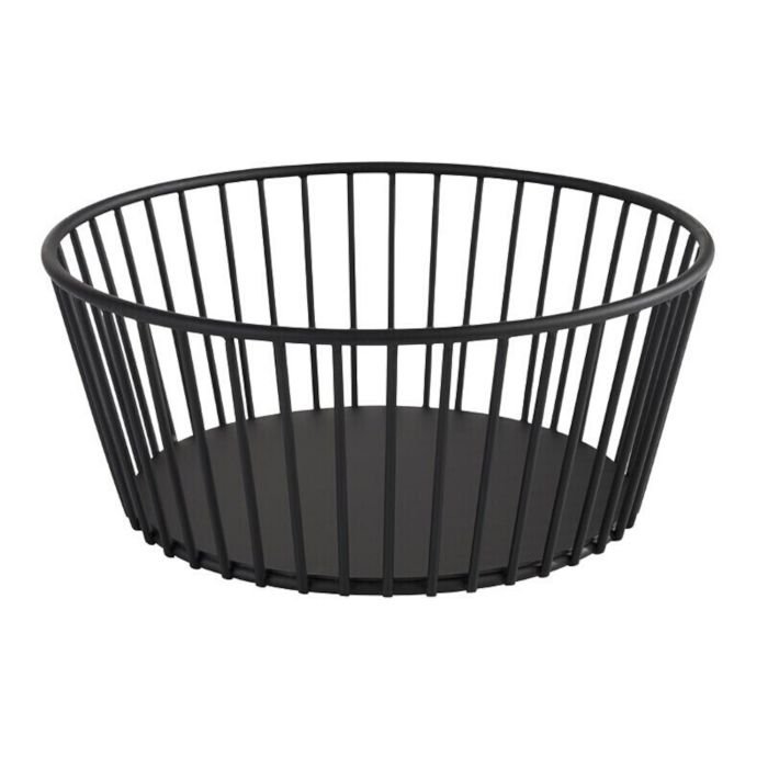 Grozs maizei un augļiem met. Ø 20cm h-8.5cm melns