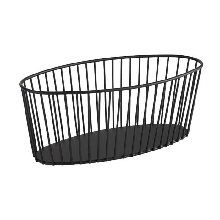 Grozs maizei un augļiem met. 30x14cm h-12cm melns