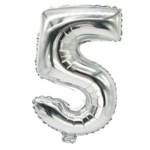 "FOLLIJA BALONS ""5"" 35X20CM, SUDRABA KR., 0.012KG/IEP", Pap Star