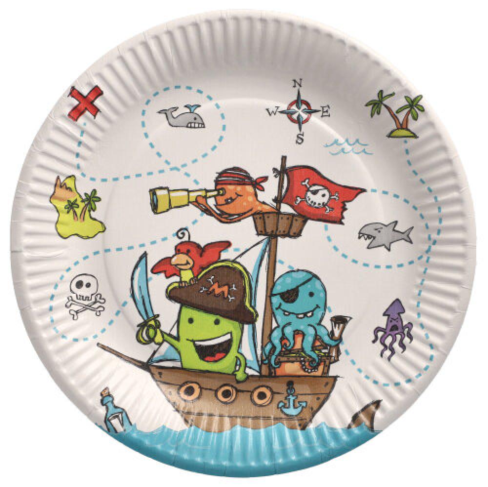 PIRATE CREW PAPĪRA ŠĶĪVJI D23CM 10GAB., 0,131kg/iepak., Pap Star