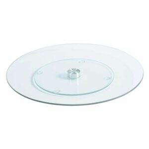 Kūku paliktnis stikla ø 32cm, h-3cm rotējošs