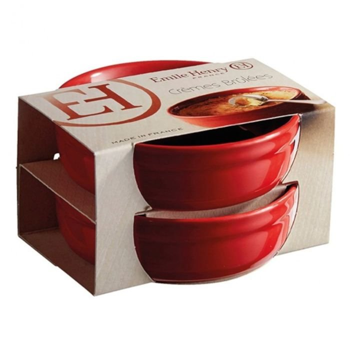 Trauks krēmam brulē ø13cm 150ml, sarkans 2gb komplekts