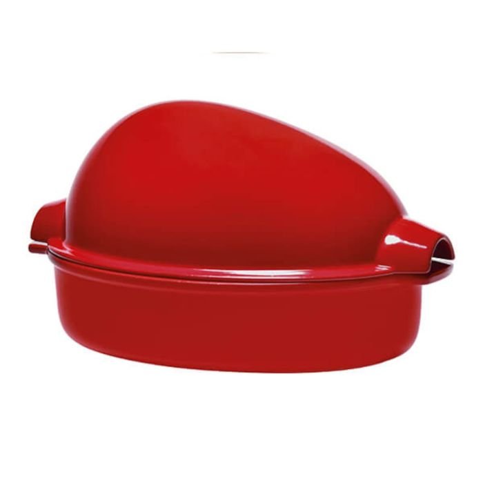 Trauks putnu gaļas cepšanai ar vāku 41.5x27.5cm, 9L, sarkans