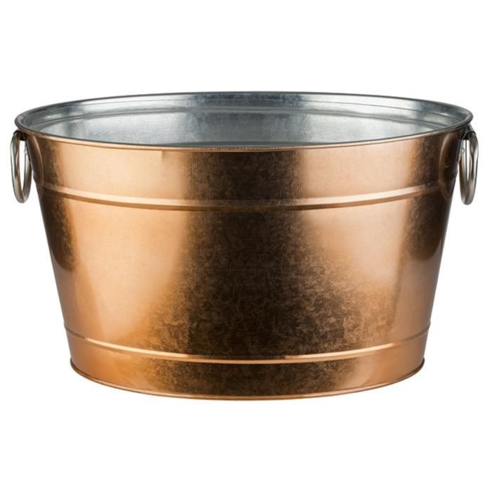 Vīna/šampanieša dzesējamais trauks TIN 40x28cm h-22cm 11L vara krāsā
