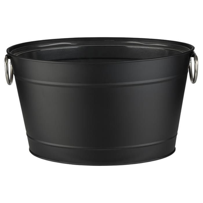 Vīna/šampanieša dzesējamais trauks TIN 40x28cm h-22cm 11L melns