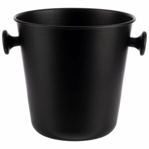 Vīna/šampanieša dzesējamais trauks ø21.5cm 5L melns ar rokturiem