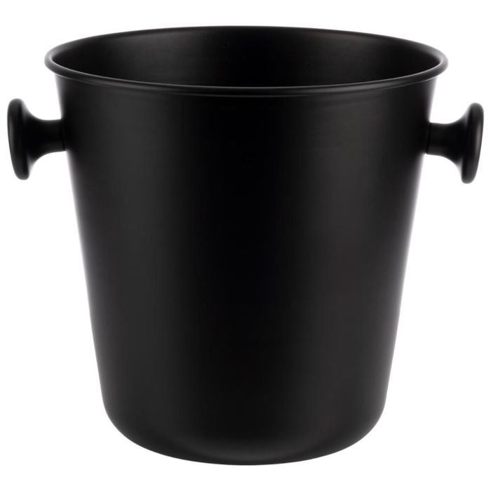 Vīna/šampanieša dzesējamais trauks ø21.5cm 5L melns ar rokturiem