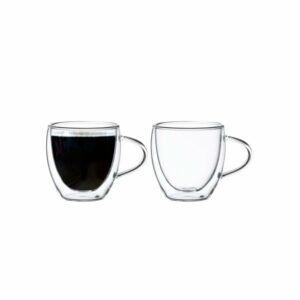 Krūzes dub.stikla 2gab. 75ml EZYSTYLE