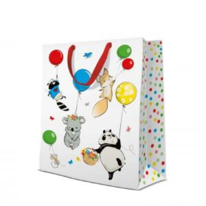 DĀVANU MAISIŅŠ BIG 30x41x12CM, ANIMALS PARTY, Paw Decor Collection