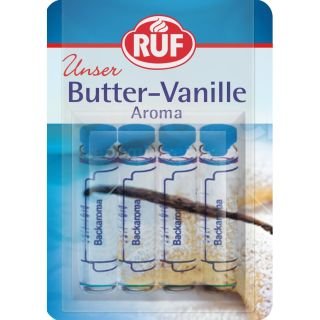 Vaniļas-sviesta aromatizētājs termostabils 4x2g