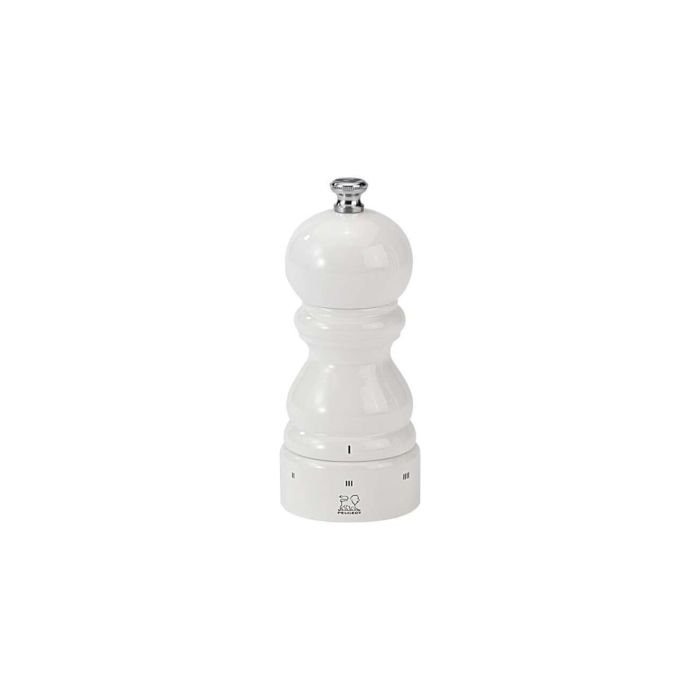 Sāls dzirnavas koka PARIS, 12cm, baltas lakotas