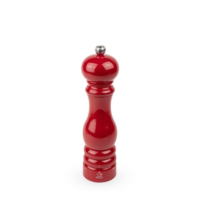 Piparu dzirnavas koka PARIS, 22cm, sarkanas, lakotas
