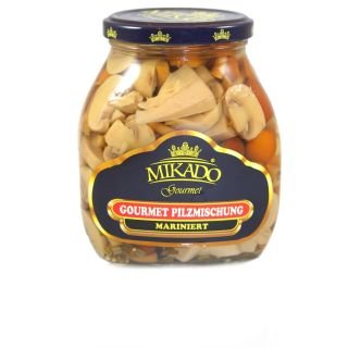 Sēņu maisījums gaišais (marinētas) 580ml/310g MIKADO