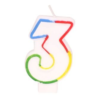 Jubilejas svecīte - cipariņš 3