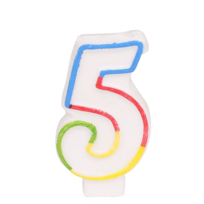 Jubilejas svecīte - cipariņš 5