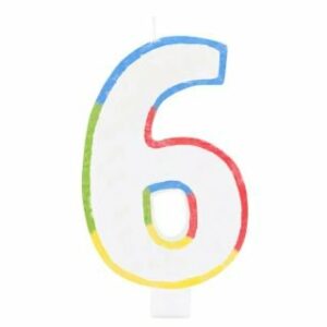 Jubilejas svecīte - cipariņš 6