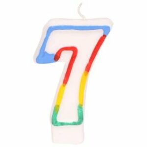 Jubilejas svecīte - cipariņš 7