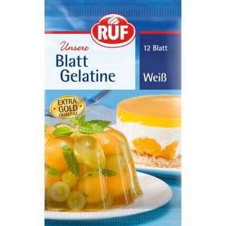 Želatīna plāksnes baltas 12 gab.