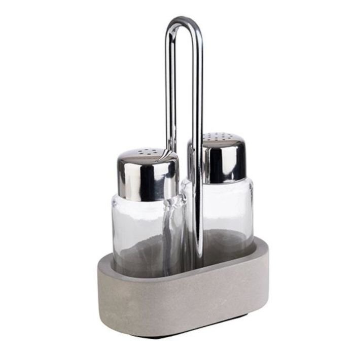 Menāža ELEMENT sāls+piparu trauki 10x6cm, h17cm, betona
