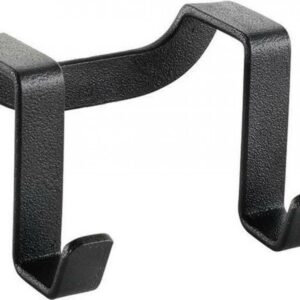 LAVA UZ DURVĪM KARINĀMS PAKARAMAIS 6x4x4CM, 2 ĀĶI, NER.TĒR., MELNS, TOUCH THERM PĀRKL., Metaltex