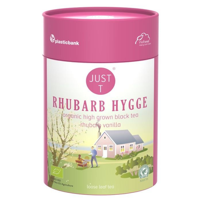Tēja melnā RHUBARB HYGGE BIO 80g High Grown Loose Leaf Tea