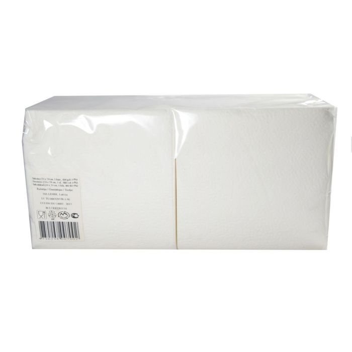 Salvetes 24cm 1-k. baltas 400gab