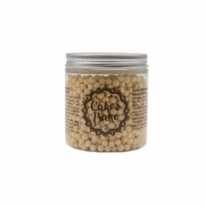 Dekori cukura pērlītes gaiši bēšas 150g CAKE&BAKE