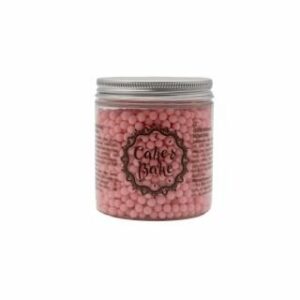 Dekori cukura pērlītes rozā 150g CAKE&BAKE