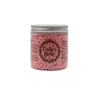 Dekori cukura pērlītes rozā 150g CAKE&BAKE