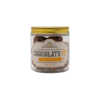 Makadāmijas rieksti karamelizēti baltajā šokolādē ar vaniļu un vafeļu kraukšķiem 3,8% 130g CHOCOLATE