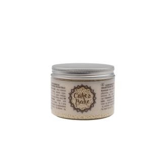 Dekori cukura pērlītes mini baltas 130g CAKE&BAKE