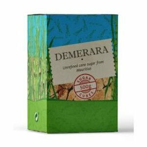 Cukurs Dry Demerara kubi neregulāri 500g