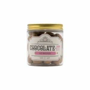 Mandeles karamelizētas Amber šokolādē ar kokosriekstu skaidiņām 160g CHOCOLATE IT