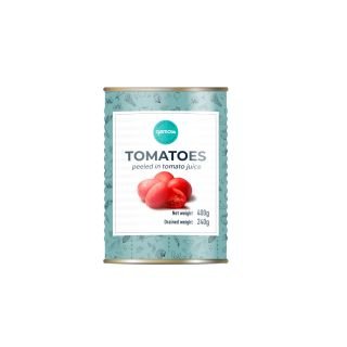 Tomāti mizoti tomātu sulā 400g/240g COLLECTION