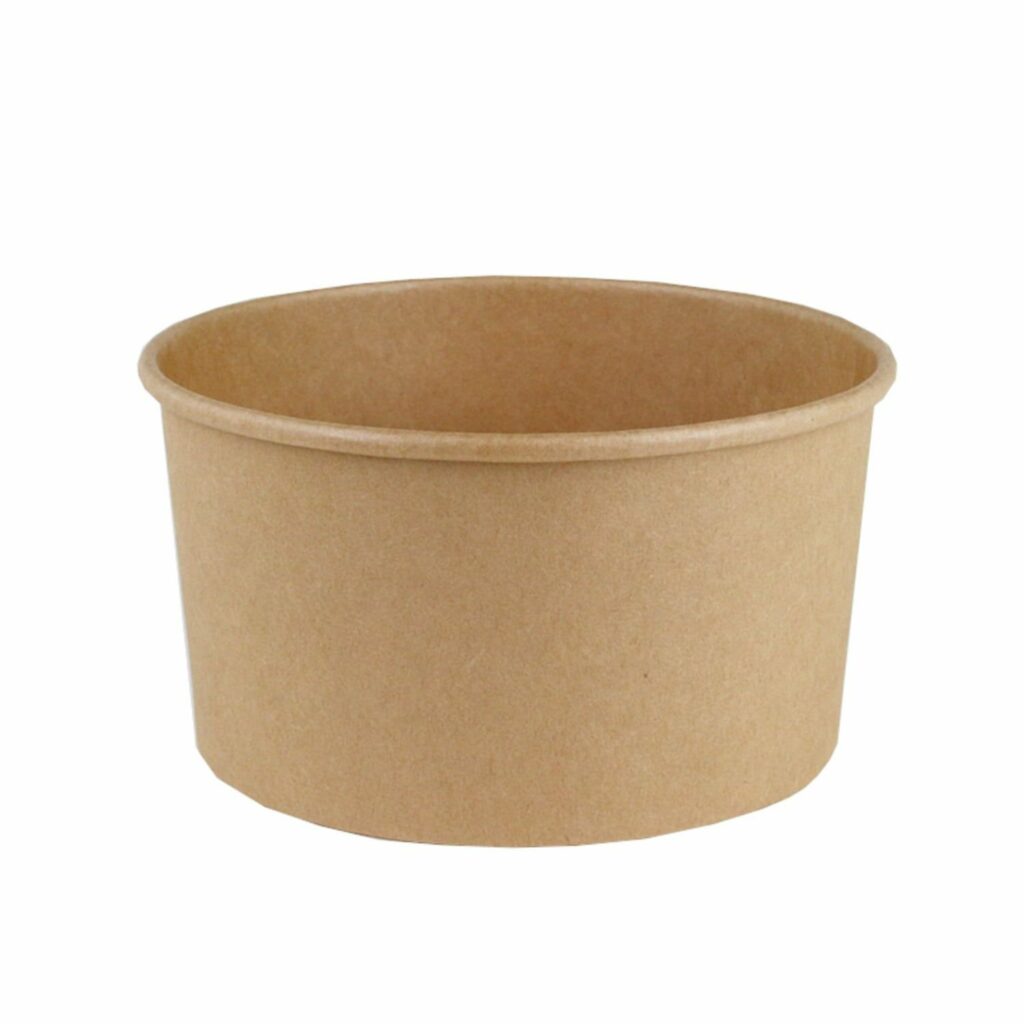 Bļoda salātiem ø15cm, h-6cm 750ml KRAFT 50gab vāki KG-PET-150
