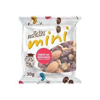 A MINI Rieksti un dzērvenes, kaltētas un iecukurotas 30g