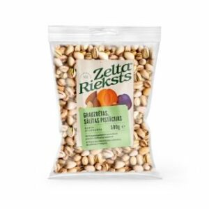 Pistācijas dabīgi atvērušās, grauzdētas, sālītas 500g