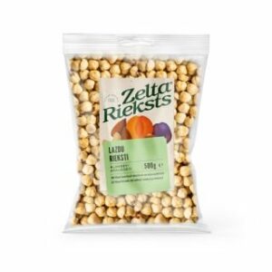Lazdu rieksti blanšēti grauzdēti, pusītes 500g
