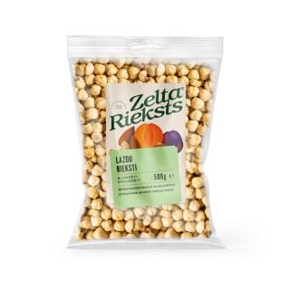 Lazdu rieksti blanšēti grauzdēti, pusītes 500g