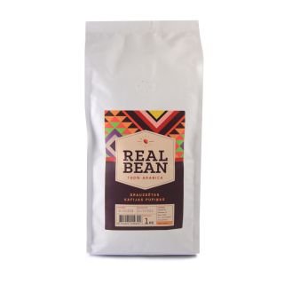 A Kafijas pupiņas REAL BEAN Arabica 100% 1kg