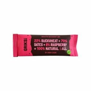 Batoniņš diedzētu griķu - aveņu 35g BIO
