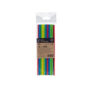 Salmiņi papīra ø6mm h-20cm 20gb krāsaini MIX