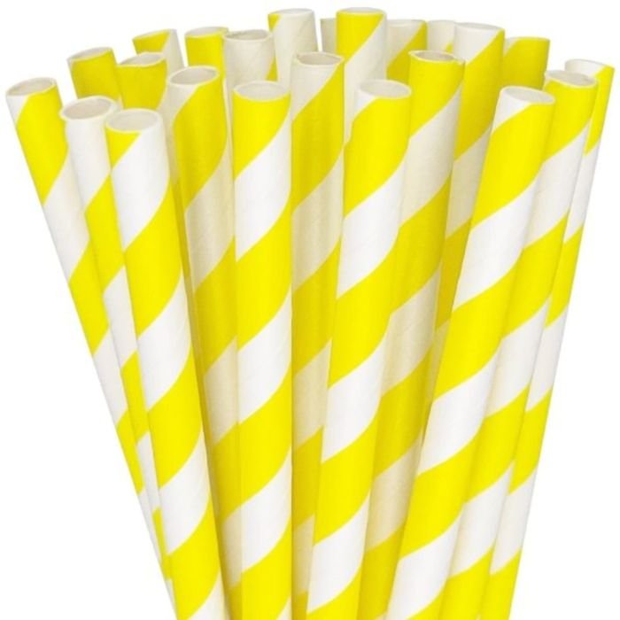 Salmiņi papīra ø8mm h-24cm 250gb dzelteni/balti